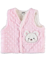 Picture of Wholesale - Civil Baby - Pink - Baby Girl-Vest-56-62-68-74 (1-1-1-1) 4 Pieces 