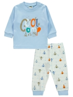 Resim Toptan - Civil Baby - Mavi - Bebek Erkek-Pijama Takımı-56-62-68-74 (1-1-1-1) 4 Adet 