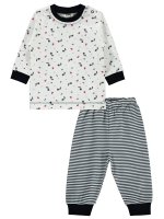 Resim Toptan - Civil Baby - Ekru - Bebek Kız-Pijama Takımı-56-62-68-74 (1-1-1-1) 4 Adet 