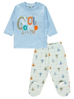 Picture of Wholesale - Civil Baby - Blue - -Pajama Set-56-62-68 Month(1-1-1) 3 Pieces 