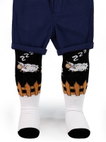 Resim Toptan - Civil Baby - Siyah - Bebek-Külotlu Çorap-06 Ay (4) 4 Adet 