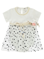 Resim Wholesale - Civil Baby - Ecru - Baby-Dresses-68-74-80-86 Size (1-1-2-2) 6 Pieces 