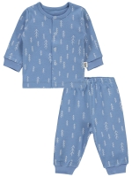 Resim Toptan - Civil Baby - Mavi - Bebek-Pijama Takımı-56-62 (1-1) 2 Adet 