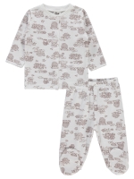 Resim Toptan - Civil Baby - Ekru - Bebek-Pijama Takımı-56-62-68 AY (1-1-1) 3 Adet 