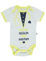 Resim Toptan - Civil Baby - Sarı - Bebek-Çıtçıtlı Badi-56-62-68-74-80-86 (1-1-1-1-1-1) 6 Adet 