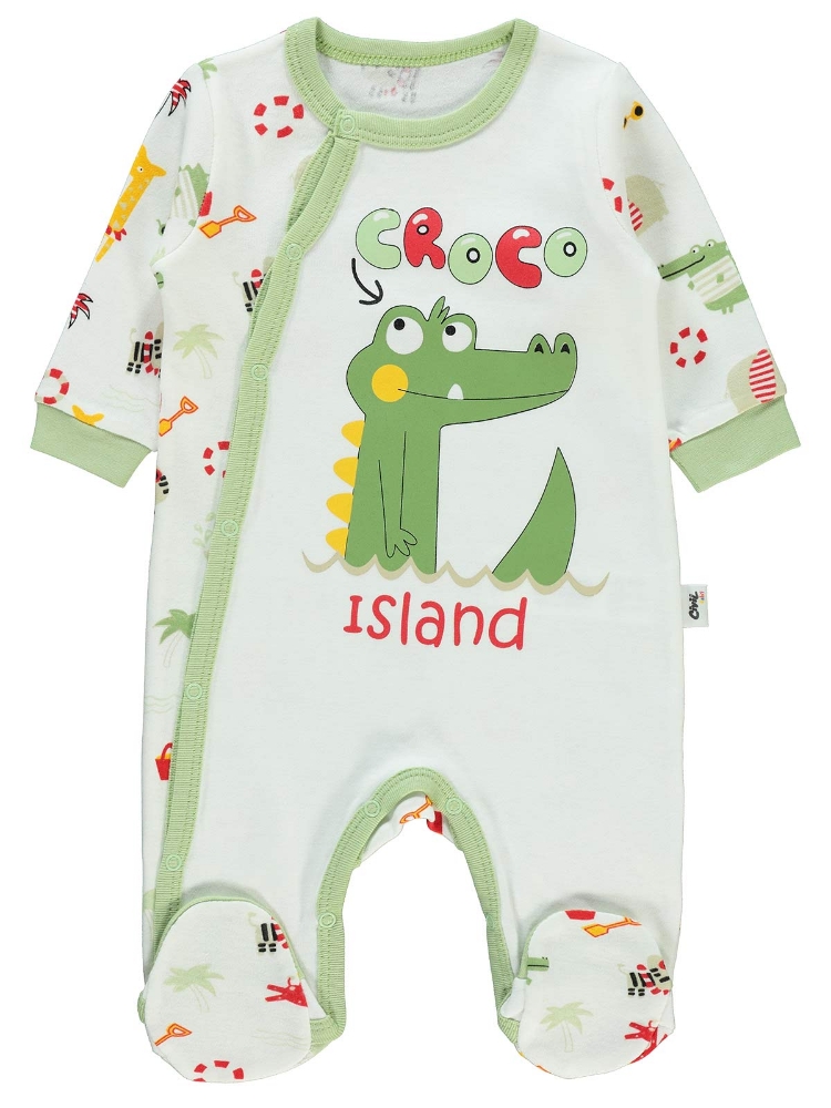 Picture of Wholesale - Civil Baby - Green - -Bodysuit-56-62-68 Month(1-1-1) 3 Pieces 