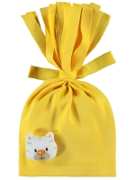 Resim Toptan - Minidamla - Sarı - Bebek-Bebe Şapka Bere ve Setler-S Beden (6 LI) 6 