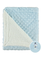 Picture of Wholesale - Minidamla-Lüks Tekin - Blue - Baby-Blanket And Swaddle-S Size (Of 1) 1 